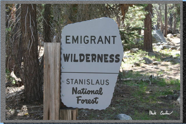 Emigrant Wilderness Sign