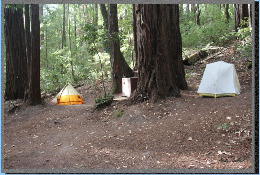 Our tents at Slate Creek Trail Camp